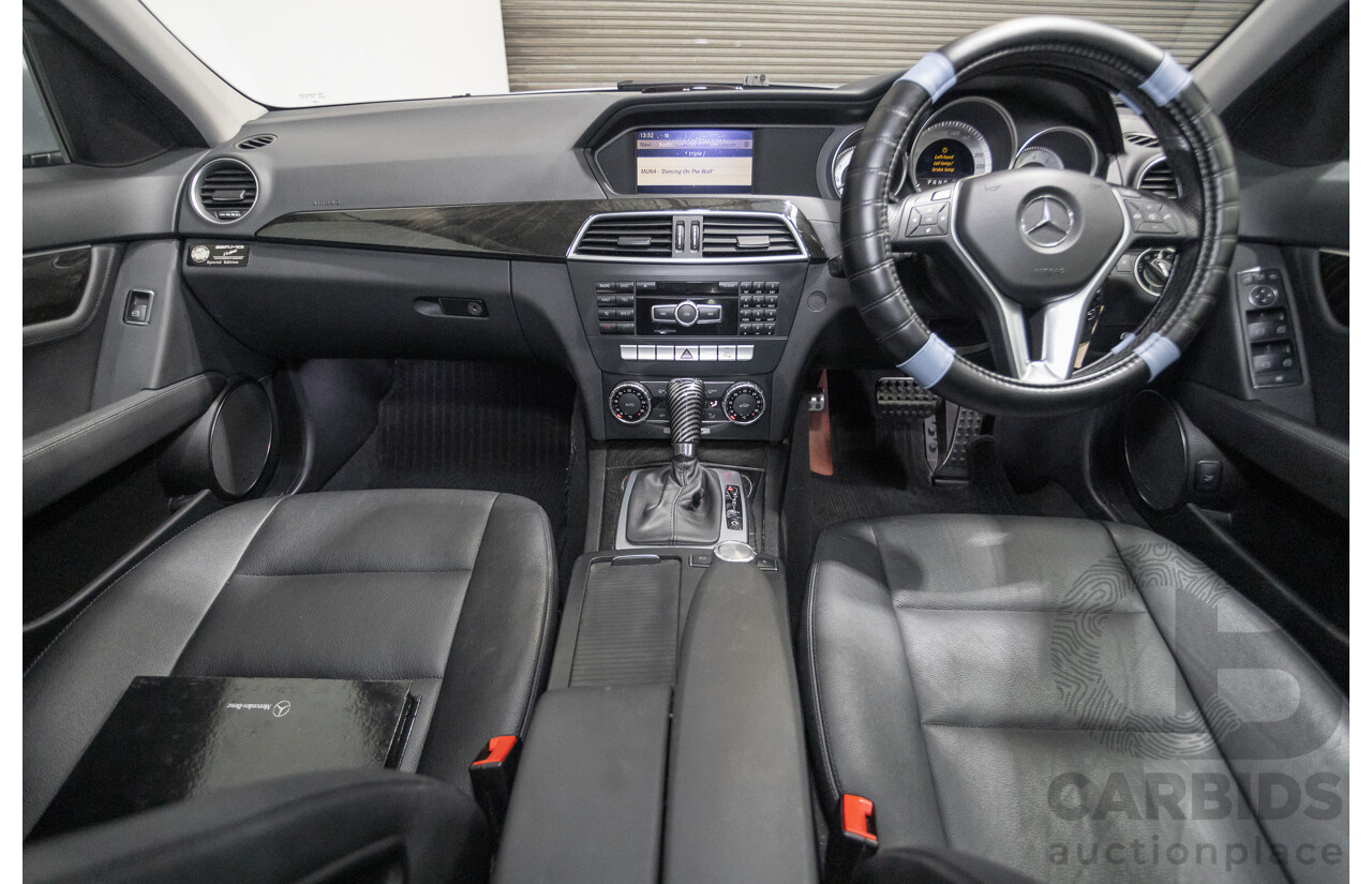 1/2012 Mercedes-Benz C250 Avantgarde BE W204 MY11 4D Sedan Iridium Silver Metallic Turbo 1.8L