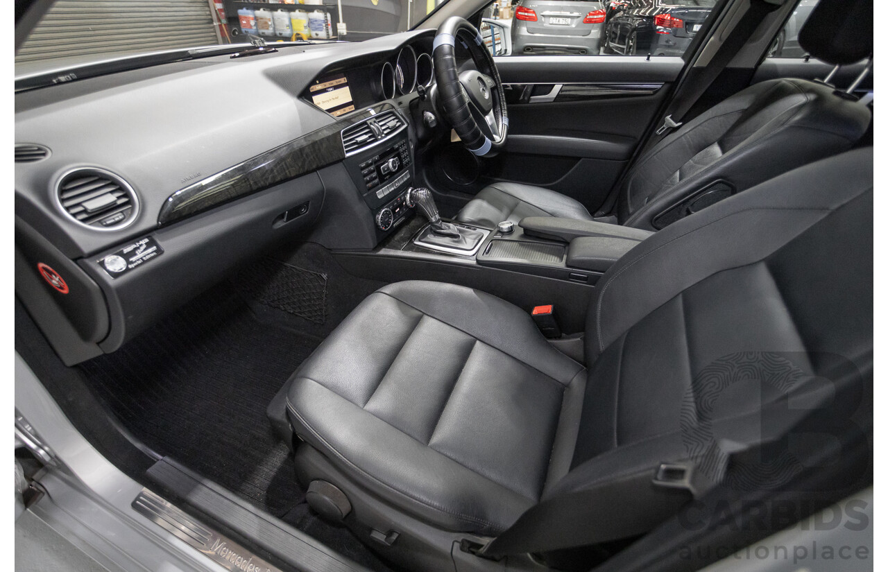 1/2012 Mercedes-Benz C250 Avantgarde BE W204 MY11 4D Sedan Iridium Silver Metallic Turbo 1.8L