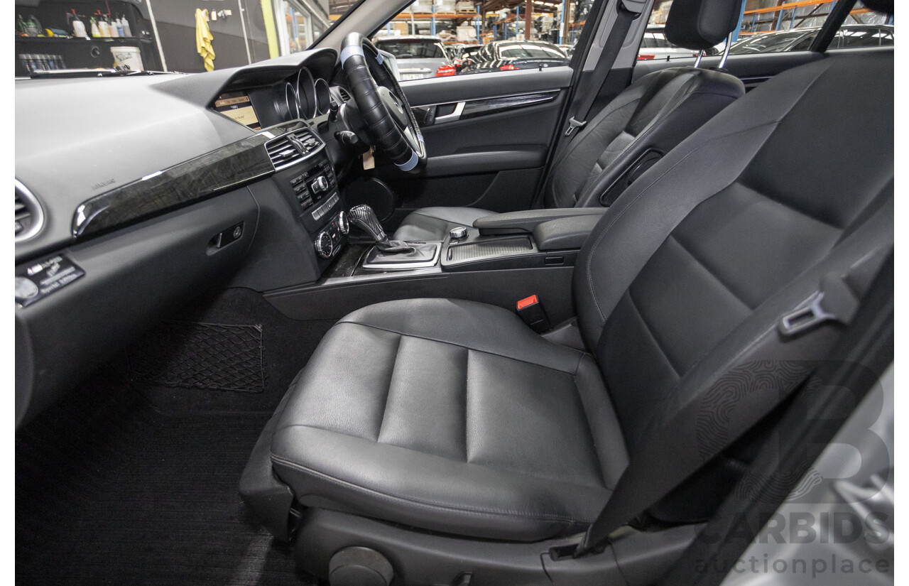 1/2012 Mercedes-Benz C250 Avantgarde BE W204 MY11 4D Sedan Iridium Silver Metallic Turbo 1.8L