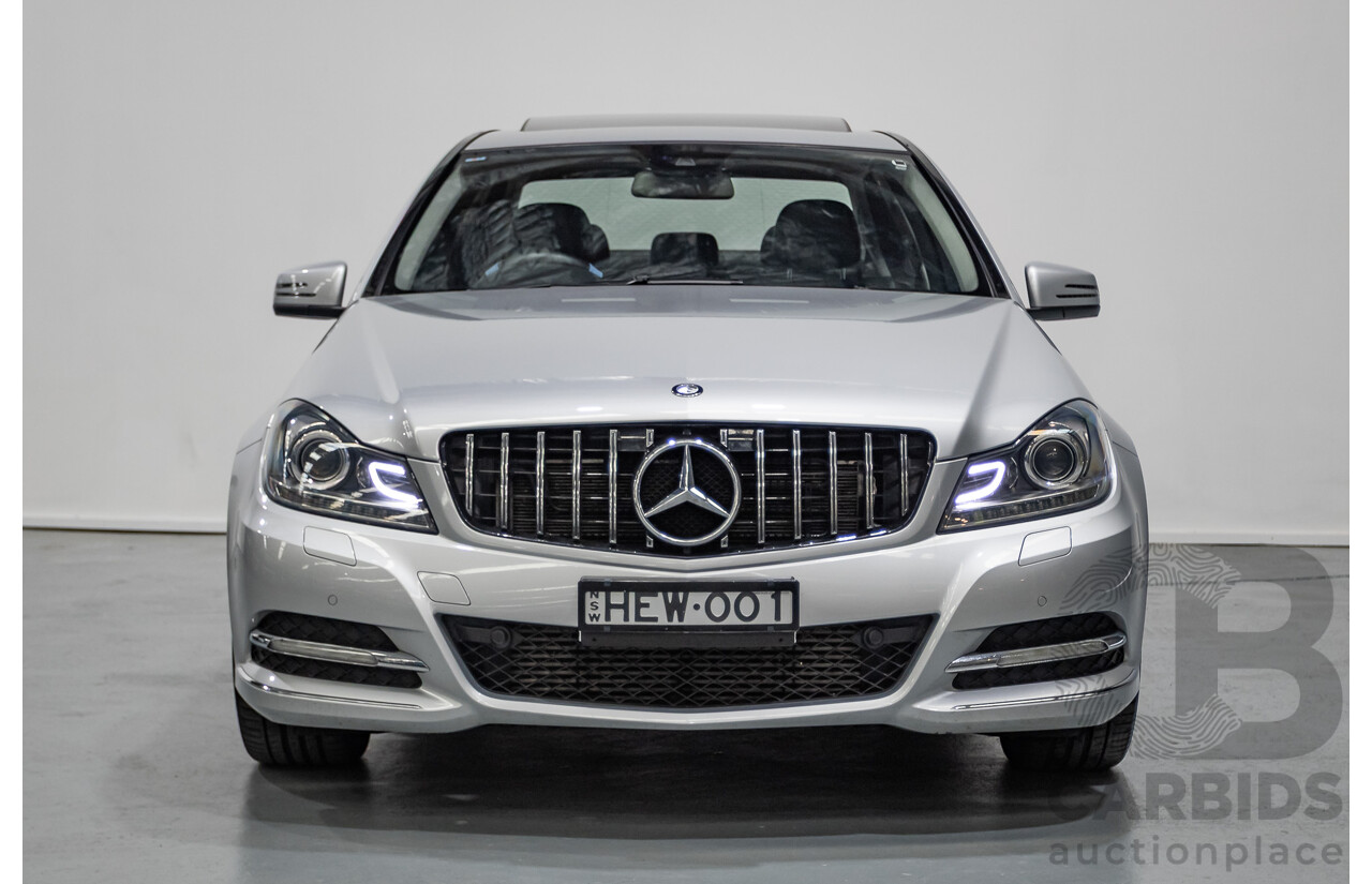 1/2012 Mercedes-Benz C250 Avantgarde BE W204 MY11 4D Sedan Iridium Silver Metallic Turbo 1.8L
