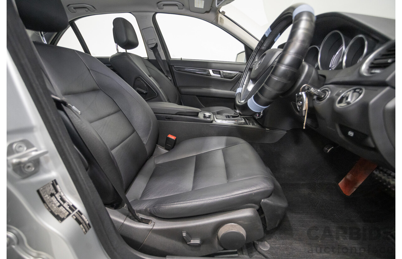 1/2012 Mercedes-Benz C250 Avantgarde BE W204 MY11 4D Sedan Iridium Silver Metallic Turbo 1.8L