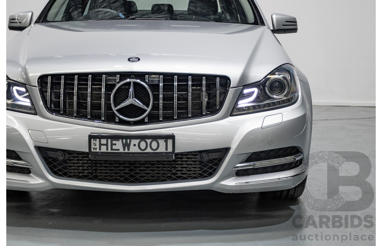 1/2012 Mercedes-Benz C250 Avantgarde BE W204 MY11 4D Sedan Iridium Silver Metallic Turbo 1.8L