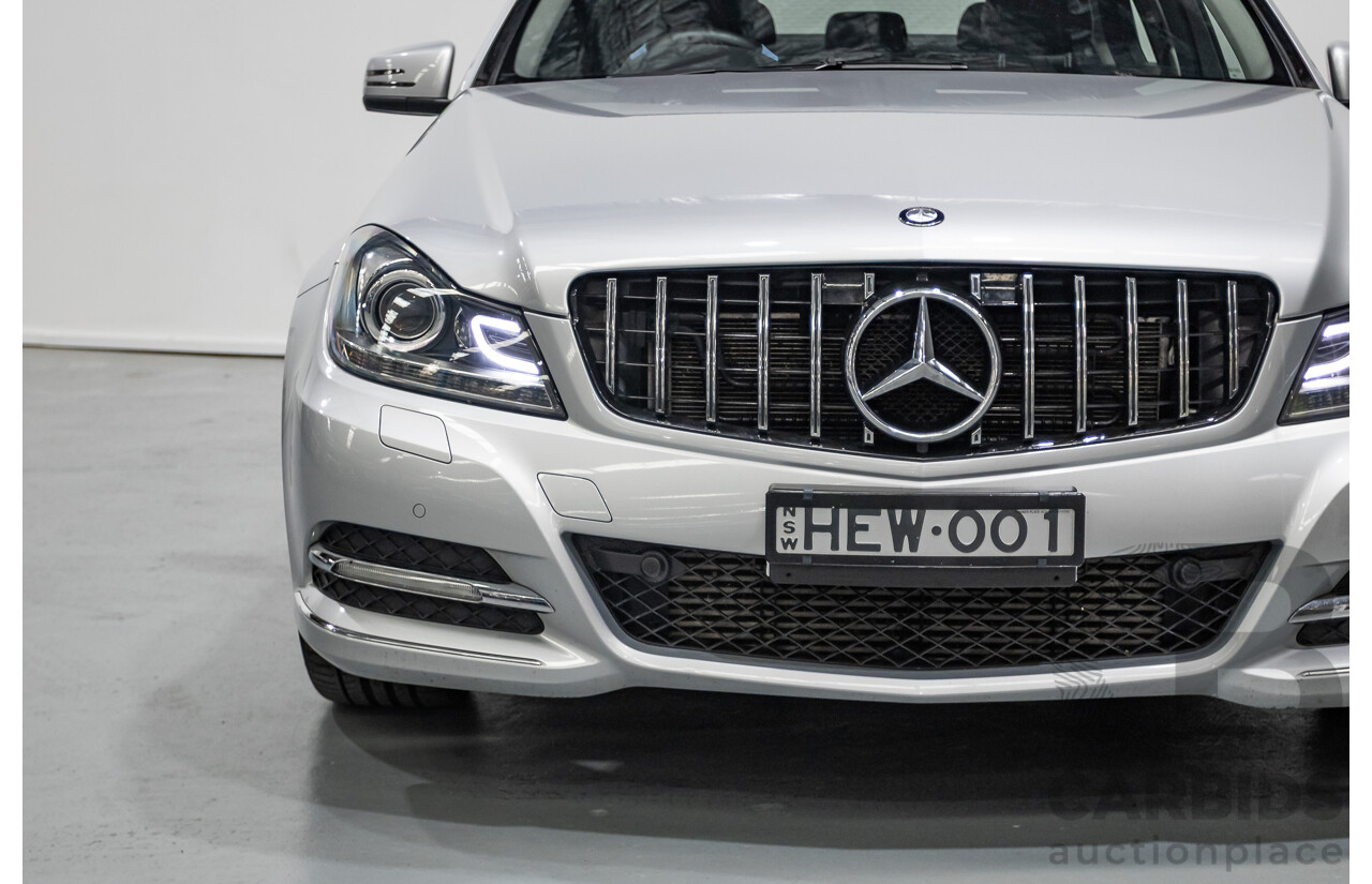 1/2012 Mercedes-Benz C250 Avantgarde BE W204 MY11 4D Sedan Iridium Silver Metallic Turbo 1.8L