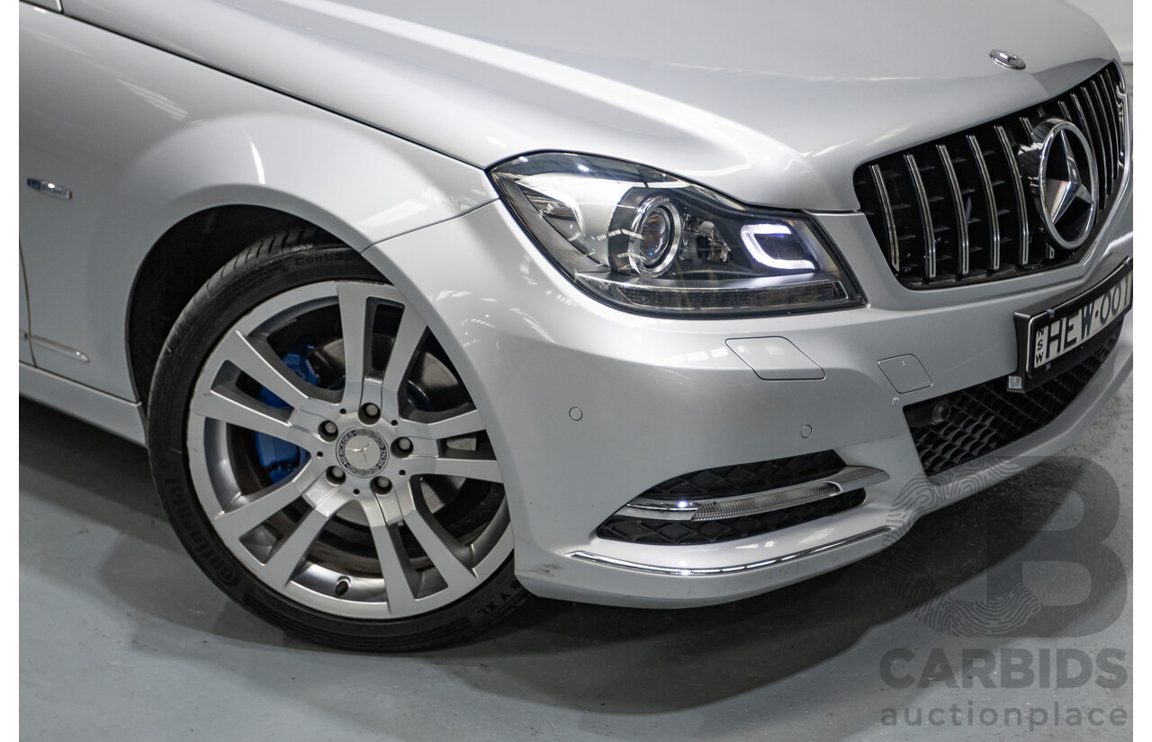 1/2012 Mercedes-Benz C250 Avantgarde BE W204 MY11 4D Sedan Iridium Silver Metallic Turbo 1.8L