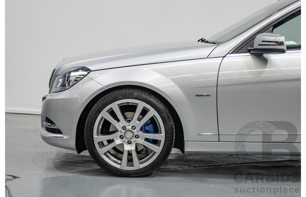 1/2012 Mercedes-Benz C250 Avantgarde BE W204 MY11 4D Sedan Iridium Silver Metallic Turbo 1.8L