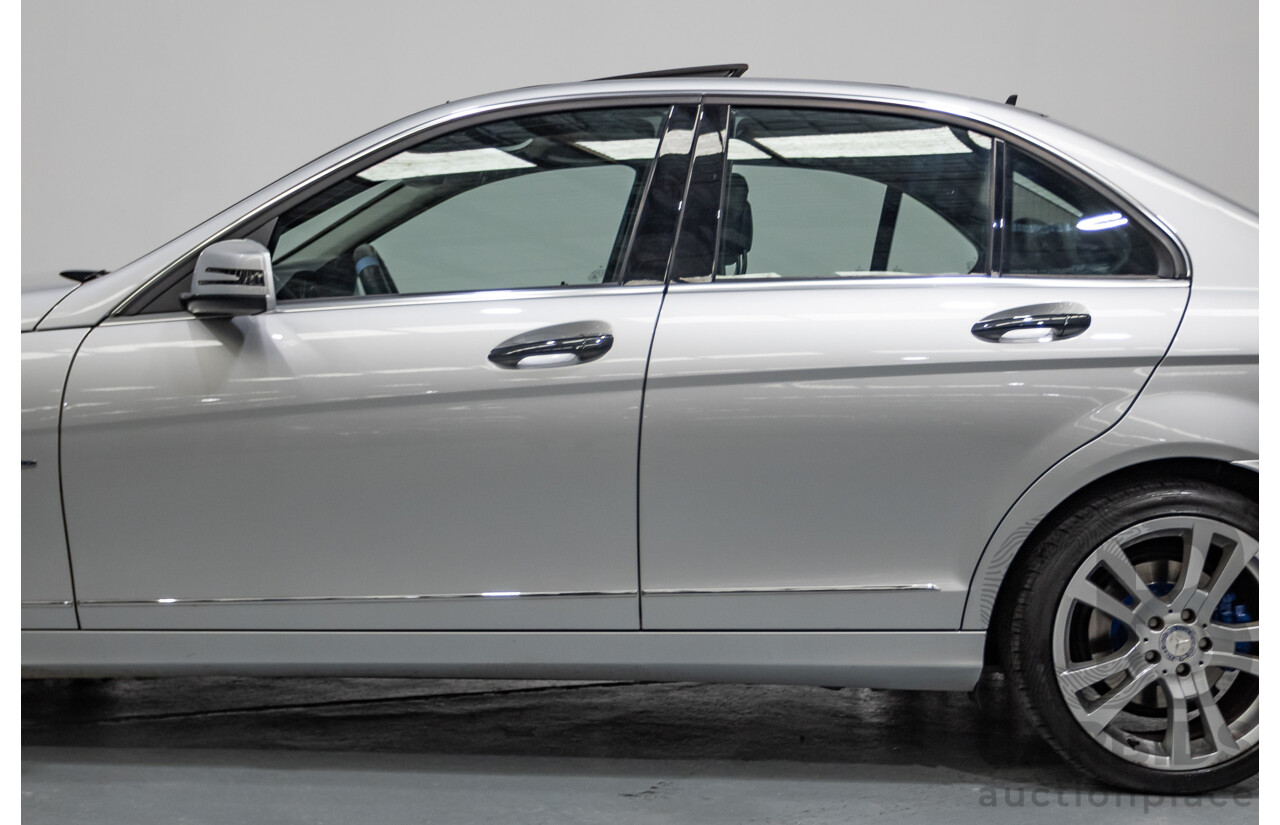 1/2012 Mercedes-Benz C250 Avantgarde BE W204 MY11 4D Sedan Iridium Silver Metallic Turbo 1.8L