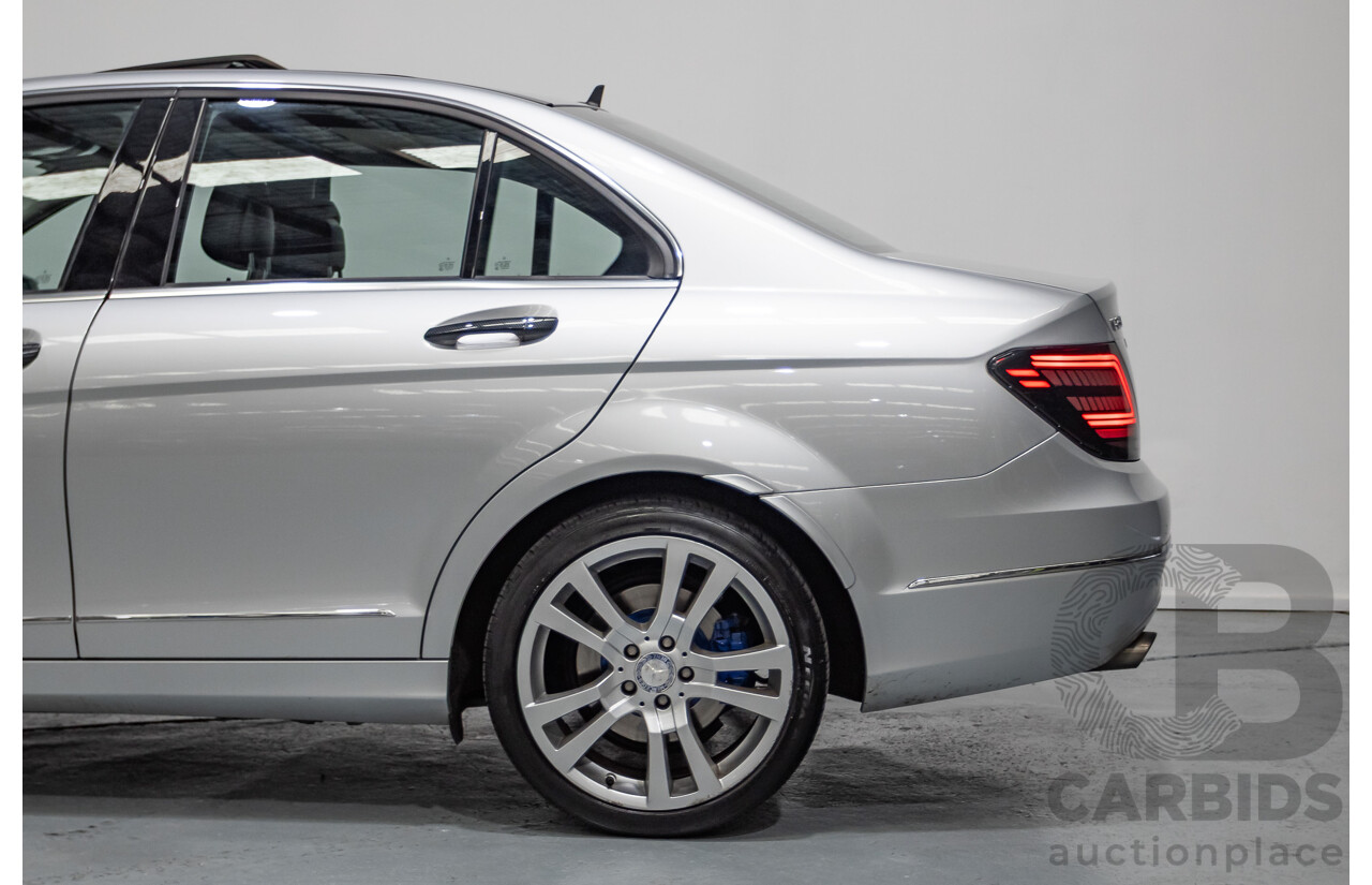 1/2012 Mercedes-Benz C250 Avantgarde BE W204 MY11 4D Sedan Iridium Silver Metallic Turbo 1.8L