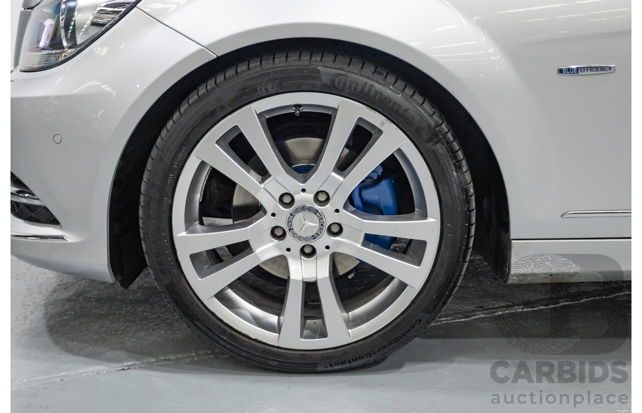 1/2012 Mercedes-Benz C250 Avantgarde BE W204 MY11 4D Sedan Iridium Silver Metallic Turbo 1.8L