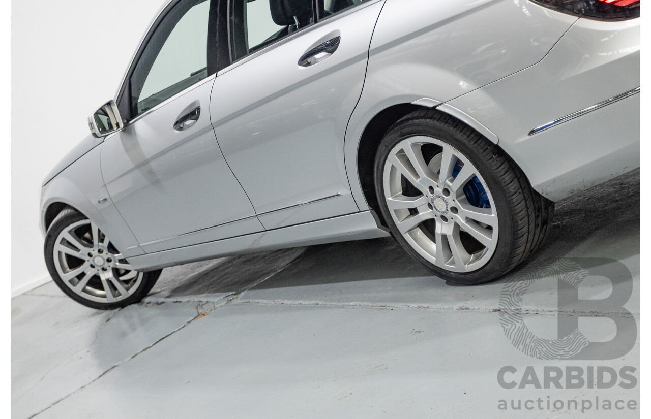 1/2012 Mercedes-Benz C250 Avantgarde BE W204 MY11 4D Sedan Iridium Silver Metallic Turbo 1.8L