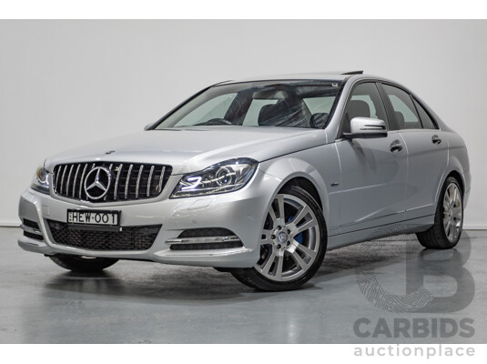 1/2012 Mercedes-Benz C250 Avantgarde BE W204 MY11 4D Sedan Iridium Silver Metallic Turbo 1.8L