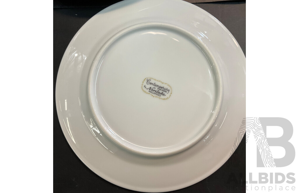 Noritake Japan Contemporary 757 Fine China 30-Piece Set and Noritake Philippines Side Plates 3 Pieces