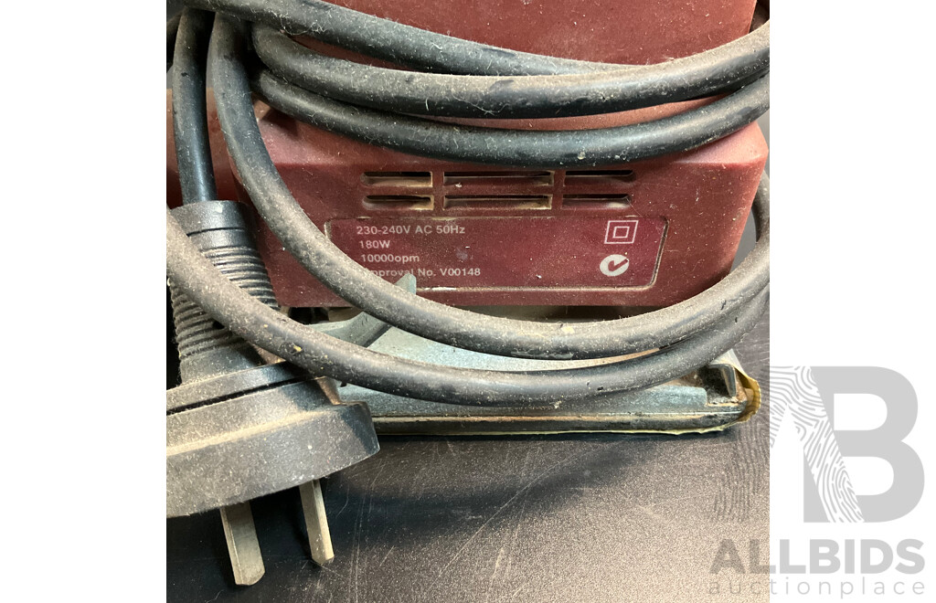 SMT Multi-Purpose Unit and ARLEC KF100 Palm Sander and Black & Decker CD110 Angle Grinder