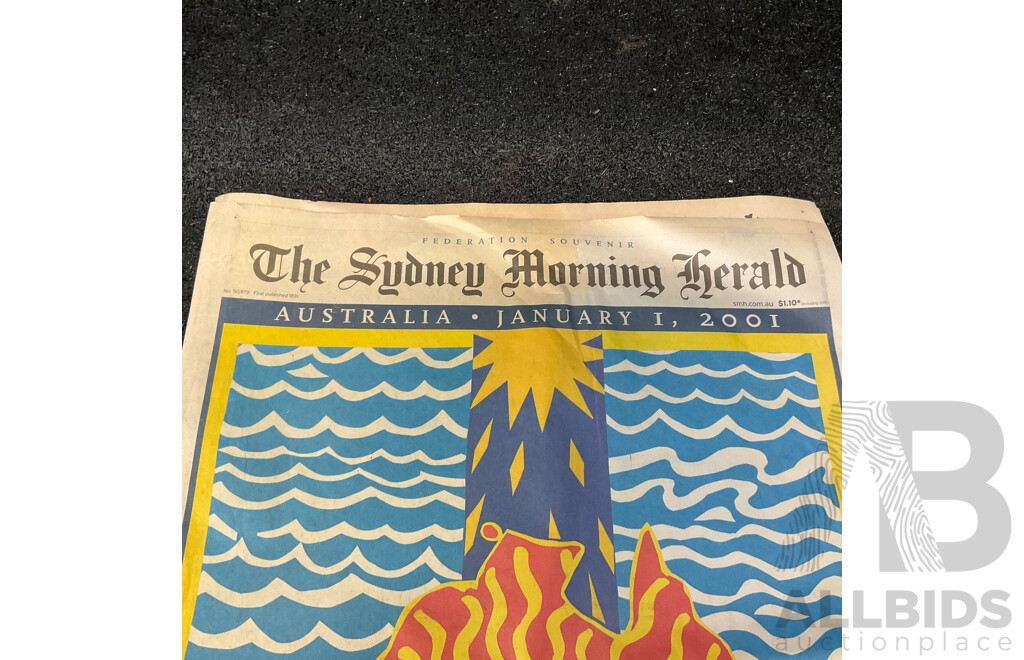 1945 Daily Mirror, Daily Telegraph, the Sun Newspapers, and 1940-45 Australian Army Operations Booklet and the Sunday Morning Herald 1/1/2021 Newspapers
