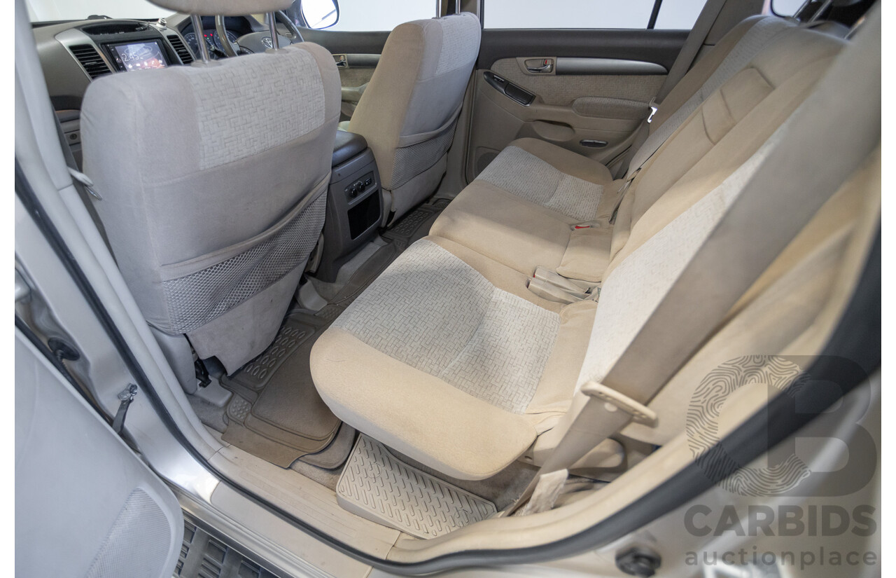 1/2008 Toyota Landcruiser Prado GXL (4x4) KDJ120R 07 UPGRADE 4d Wagon Gold Turbo Diesel 3.0L -8 Seats