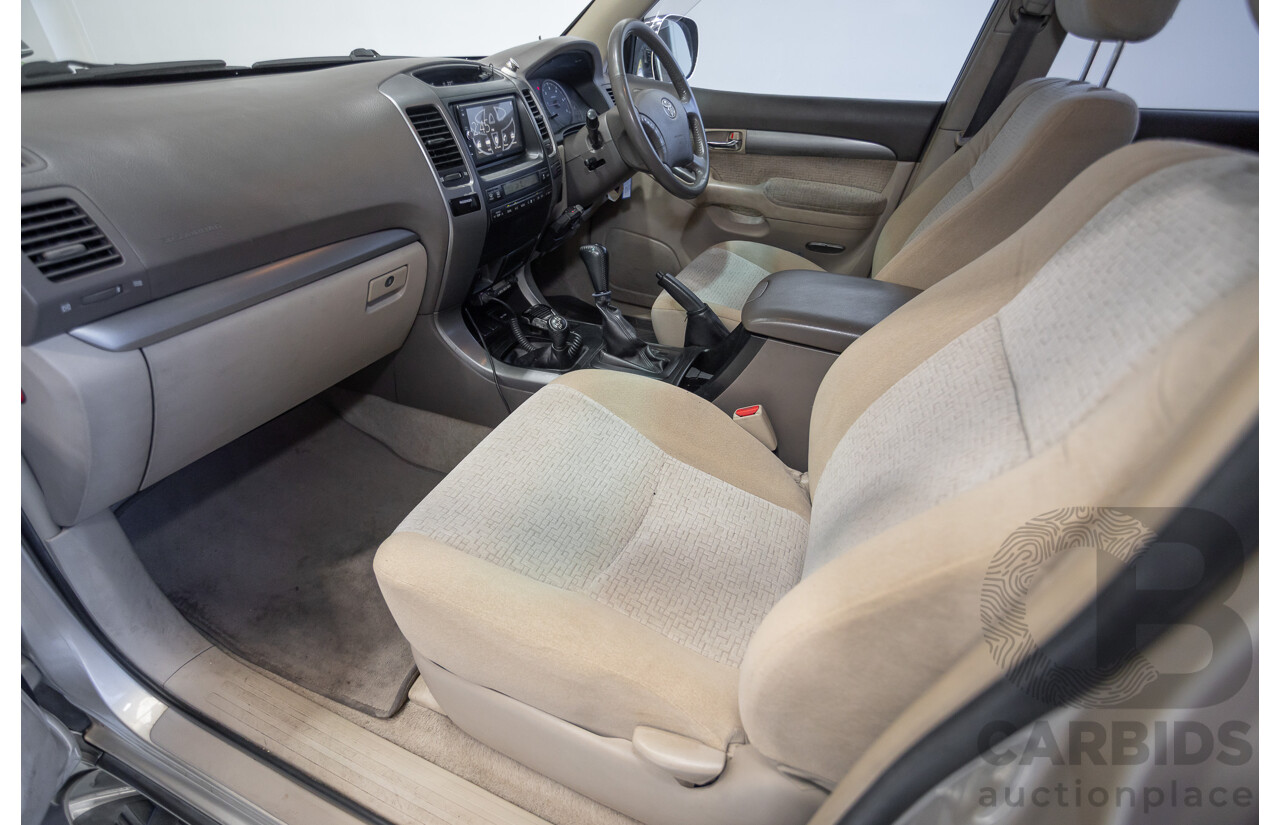 1/2008 Toyota Landcruiser Prado GXL (4x4) KDJ120R 07 UPGRADE 4d Wagon Gold Turbo Diesel 3.0L -8 Seats