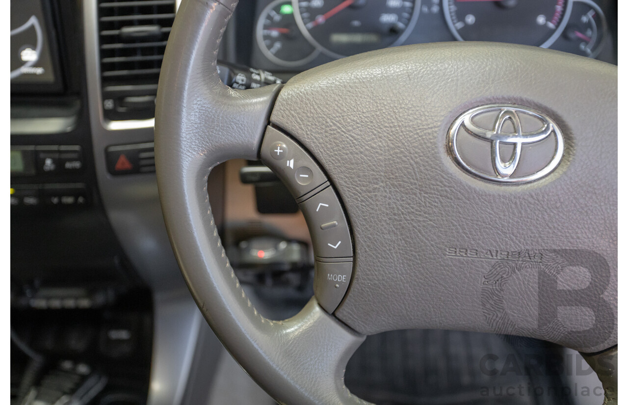 1/2008 Toyota Landcruiser Prado GXL (4x4) KDJ120R 07 UPGRADE 4d Wagon Gold Turbo Diesel 3.0L -8 Seats