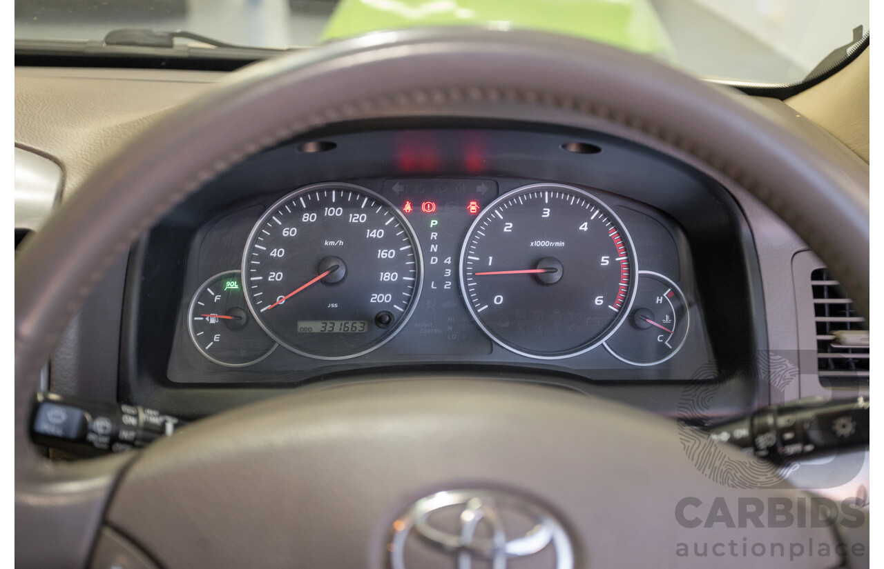 1/2008 Toyota Landcruiser Prado GXL (4x4) KDJ120R 07 UPGRADE 4d Wagon Gold Turbo Diesel 3.0L -8 Seats