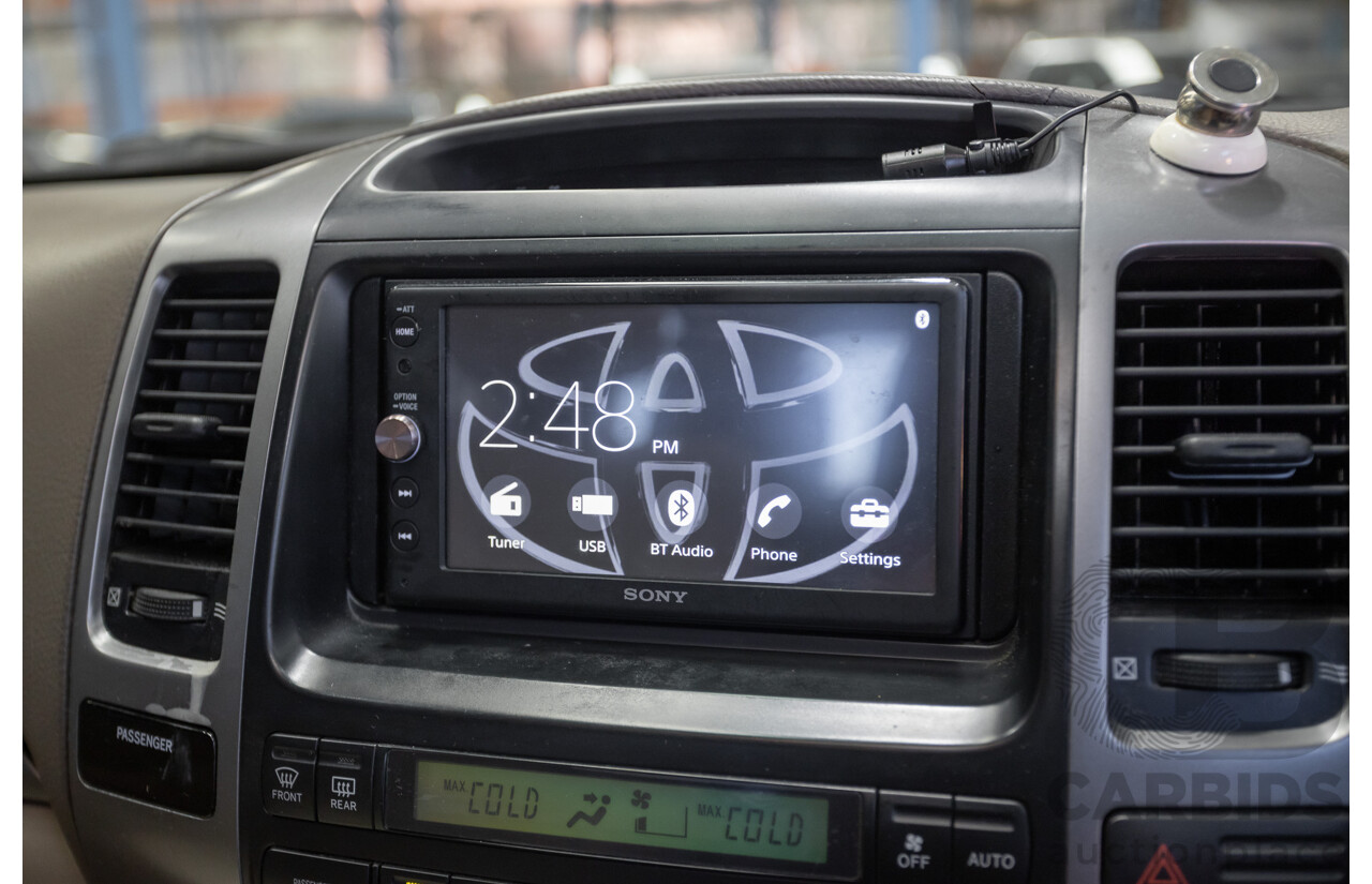 1/2008 Toyota Landcruiser Prado GXL (4x4) KDJ120R 07 UPGRADE 4d Wagon Gold Turbo Diesel 3.0L -8 Seats