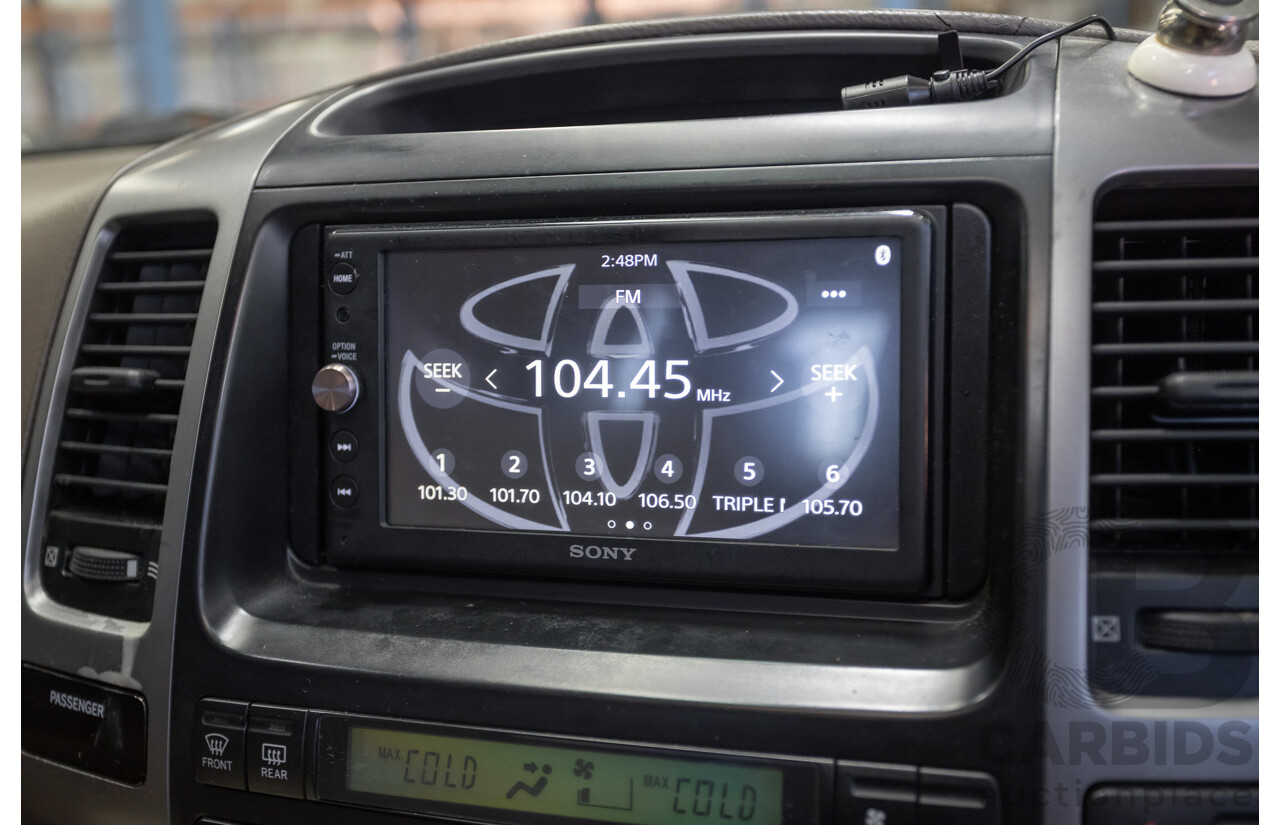 1/2008 Toyota Landcruiser Prado GXL (4x4) KDJ120R 07 UPGRADE 4d Wagon Gold Turbo Diesel 3.0L -8 Seats