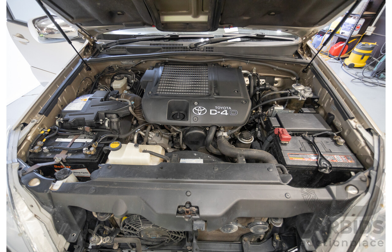 1/2008 Toyota Landcruiser Prado GXL (4x4) KDJ120R 07 UPGRADE 4d Wagon Gold Turbo Diesel 3.0L -8 Seats