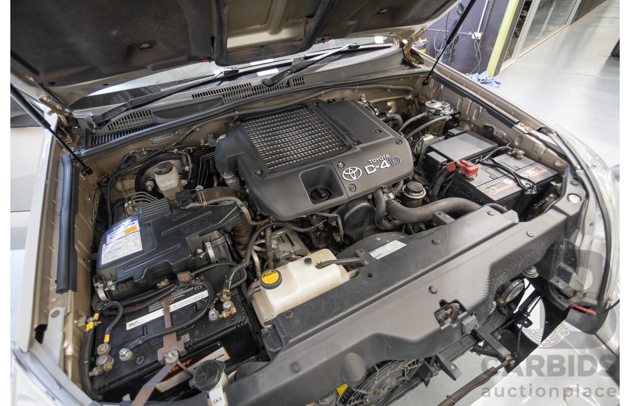 1/2008 Toyota Landcruiser Prado GXL (4x4) KDJ120R 07 UPGRADE 4d Wagon Gold Turbo Diesel 3.0L -8 Seats