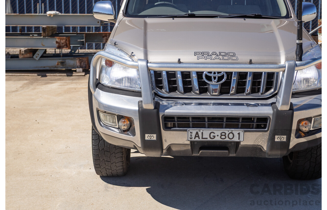 1/2008 Toyota Landcruiser Prado GXL (4x4) KDJ120R 07 UPGRADE 4d Wagon Gold Turbo Diesel 3.0L -8 Seats