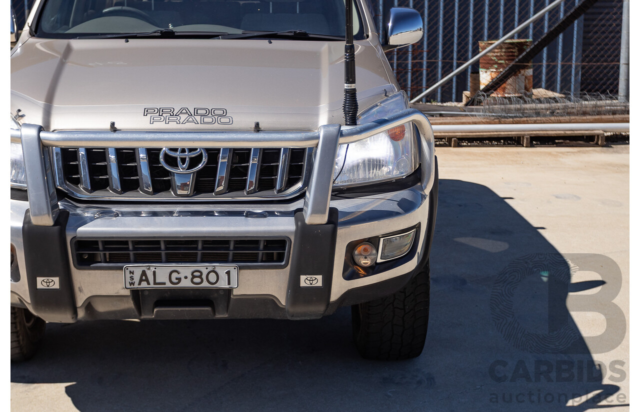 1/2008 Toyota Landcruiser Prado GXL (4x4) KDJ120R 07 UPGRADE 4d Wagon Gold Turbo Diesel 3.0L -8 Seats