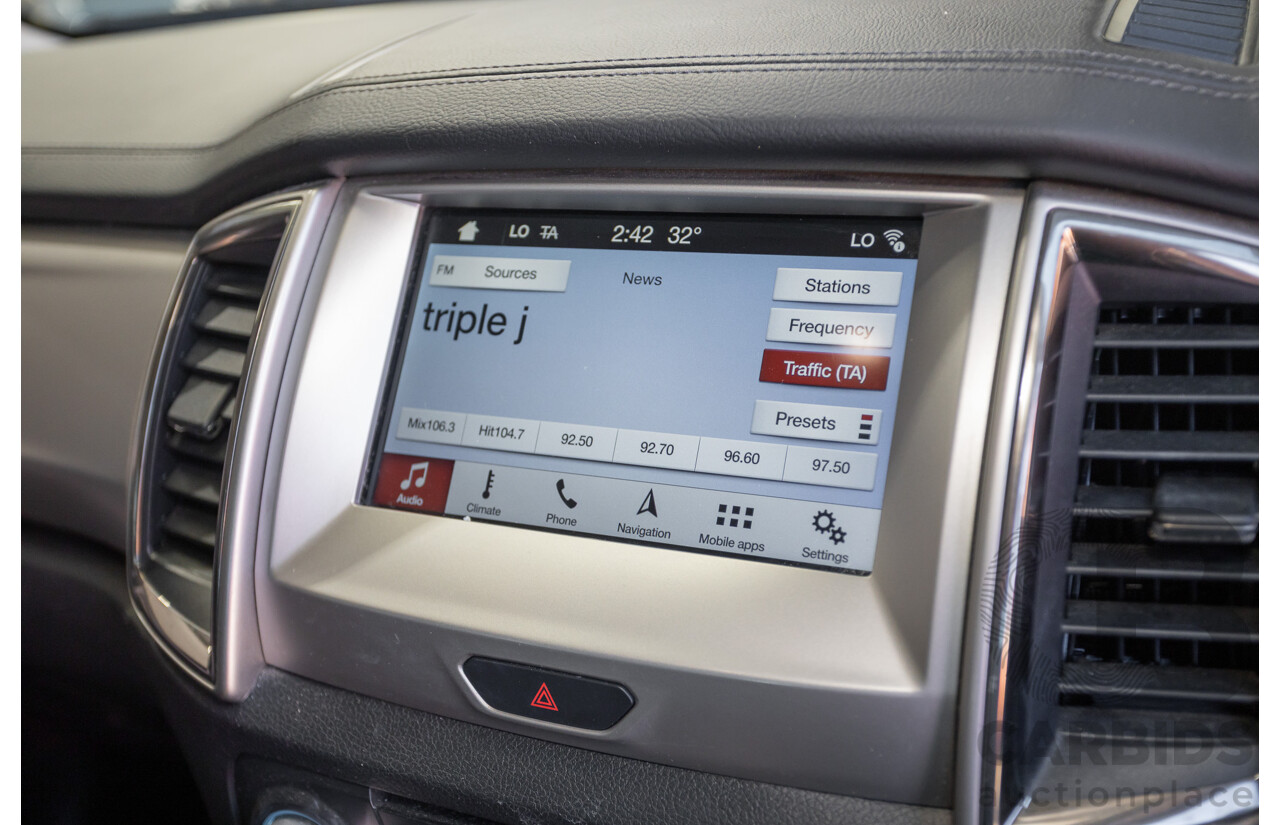 07/2018 Ford Everest Trend (4WD) UA II MY19 4D Wagon Diffused Silver Metallic Twin Turbo Diesel 2.0L - 7 Seats