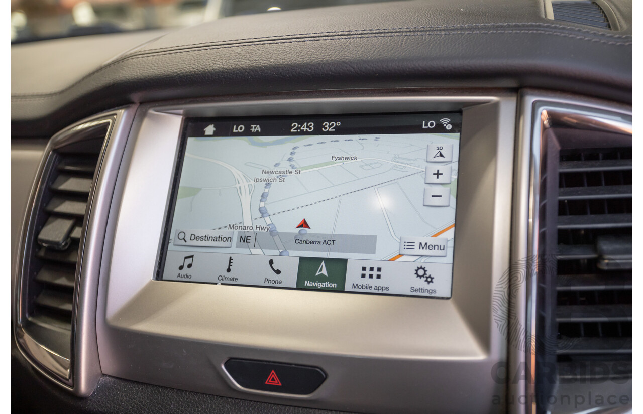 07/2018 Ford Everest Trend (4WD) UA II MY19 4D Wagon Diffused Silver Metallic Twin Turbo Diesel 2.0L - 7 Seats