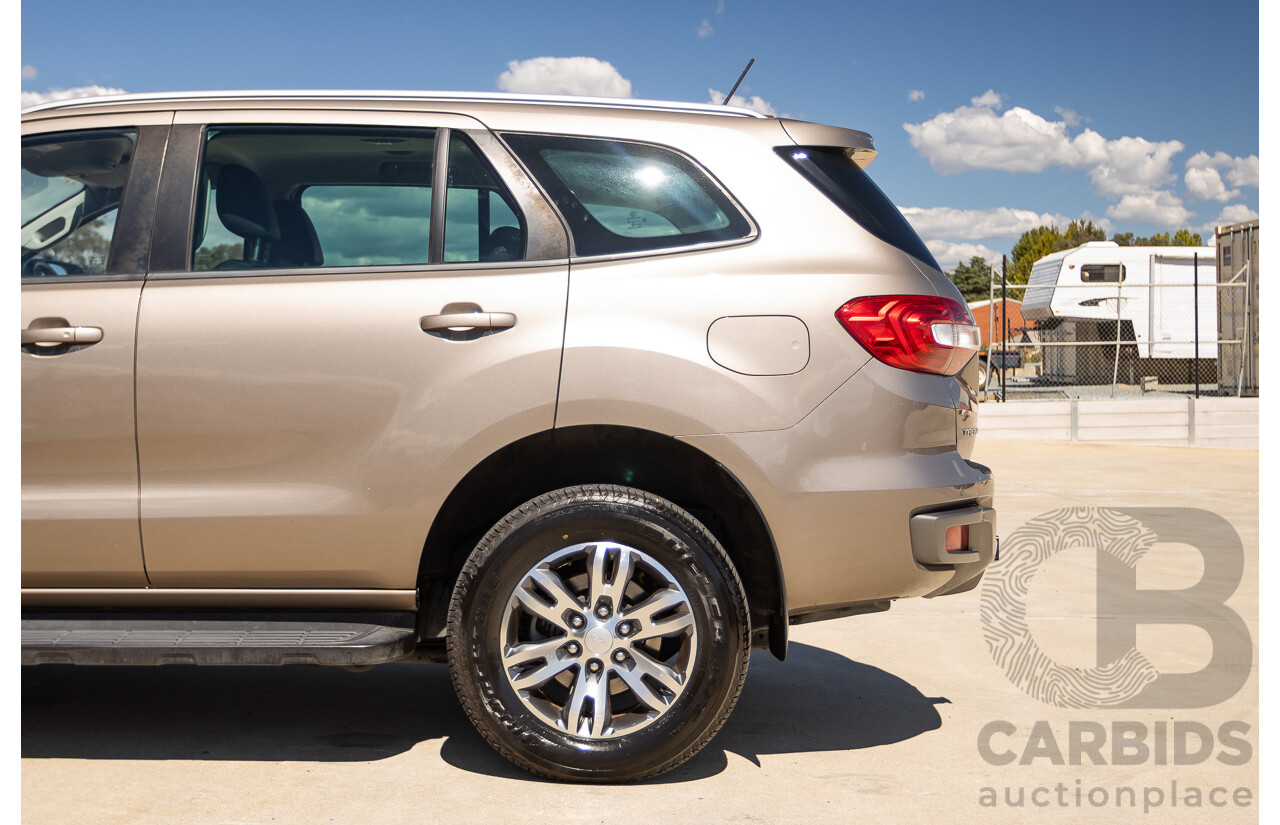07/2018 Ford Everest Trend (4WD) UA II MY19 4D Wagon Diffused Silver Metallic Twin Turbo Diesel 2.0L - 7 Seats