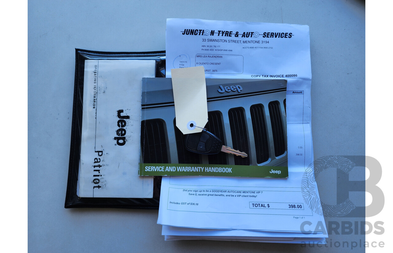 2/2010 Jeep Patriot Sport MK 4d Wagon Black 2.4L