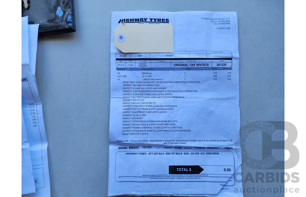 2/2010 Jeep Patriot Sport MK 4d Wagon Black 2.4L