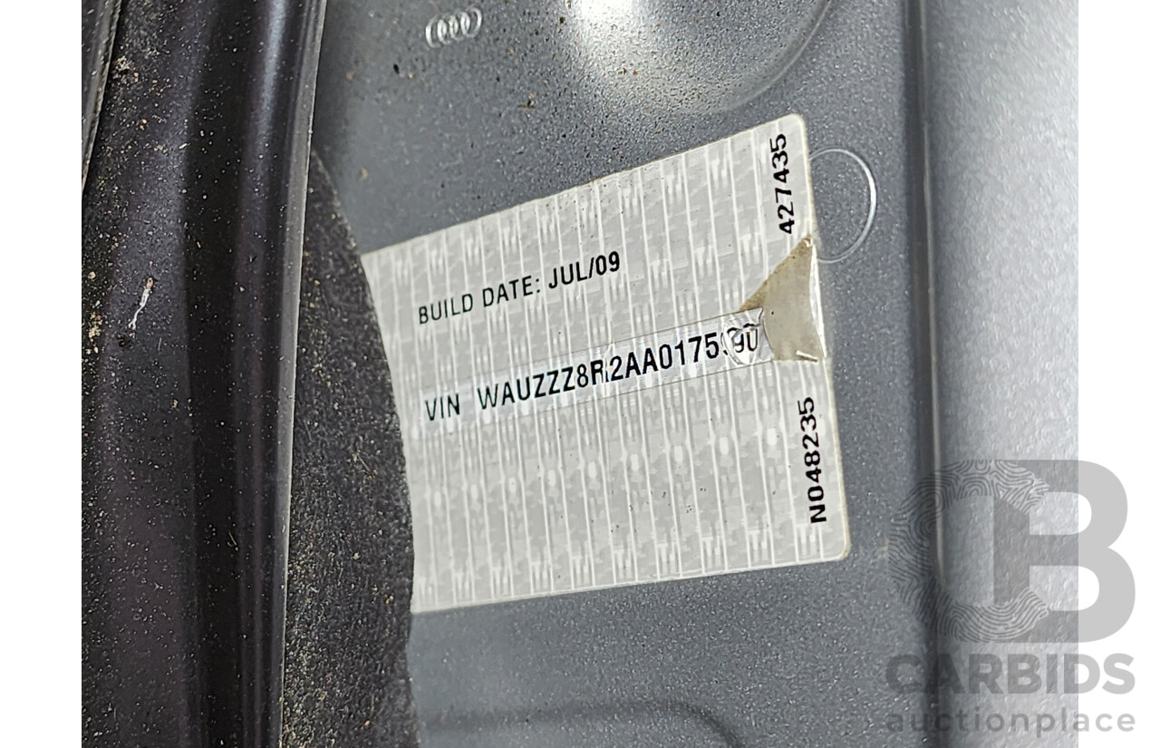 9/2009 Audi Q5 2.0 TDI Quattro 8R 4d Wagon Silver 2.0L