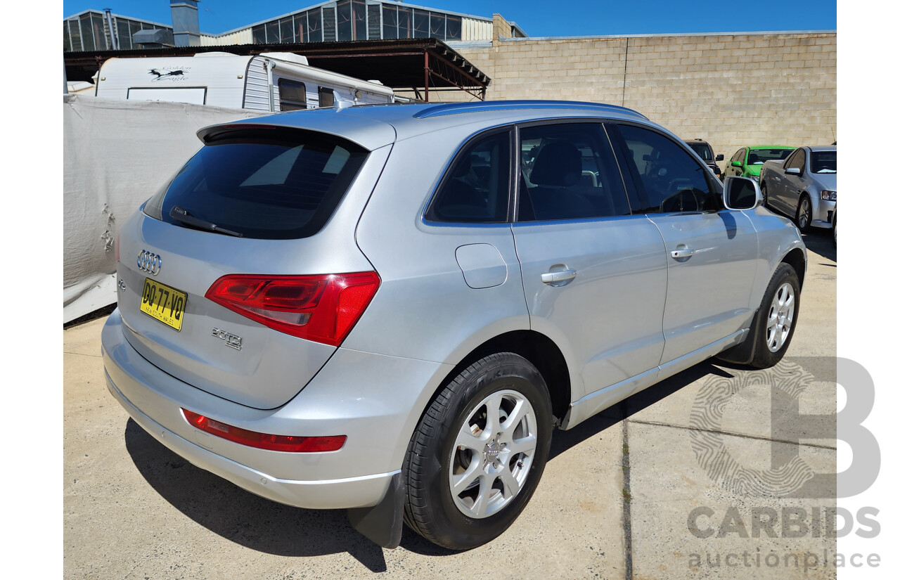 9/2009 Audi Q5 2.0 TDI Quattro 8R 4d Wagon Silver 2.0L
