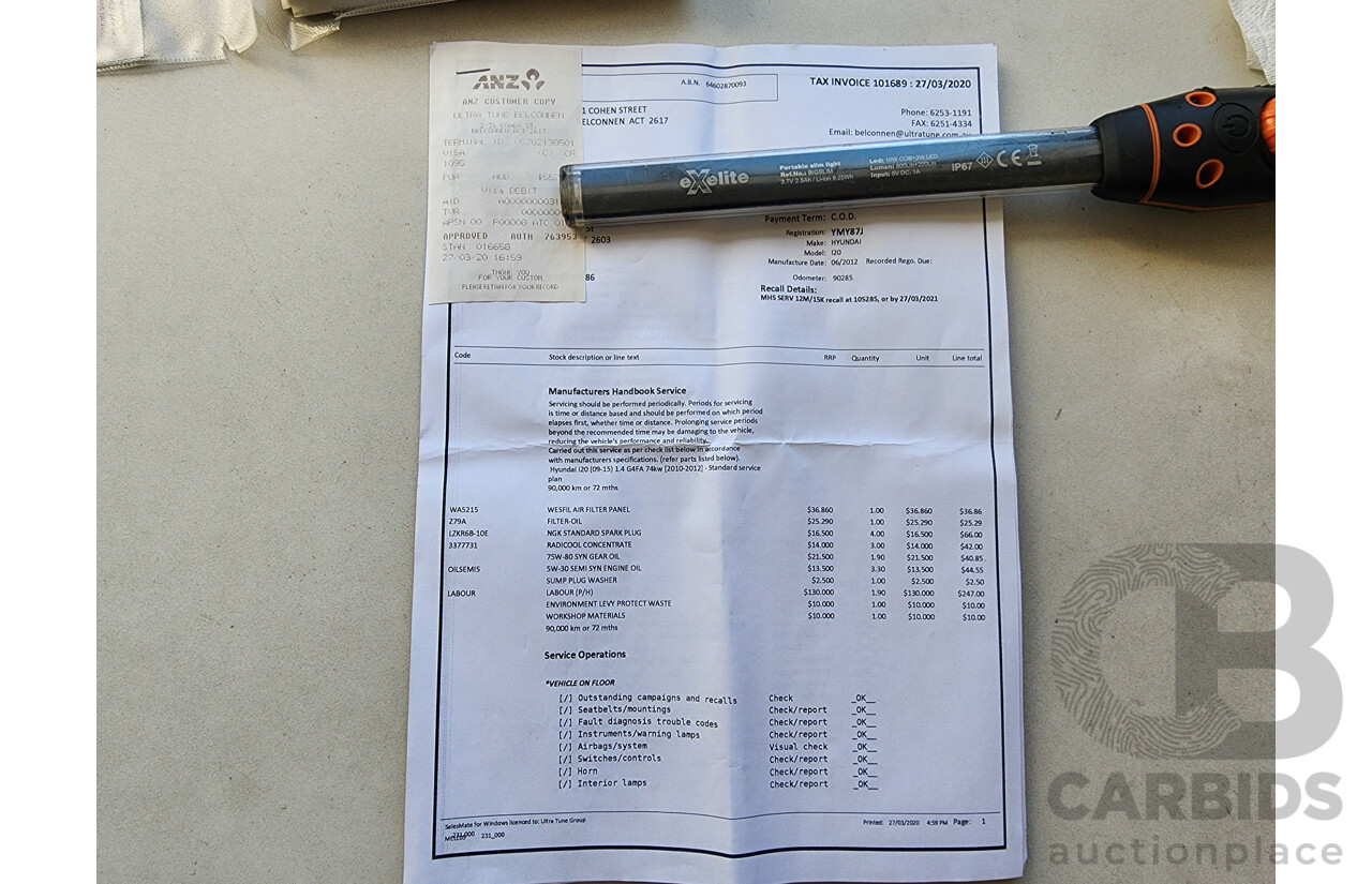 6/2012 Hyundai i20 Active PB MY12.5 3d Hatchback White 1.4L