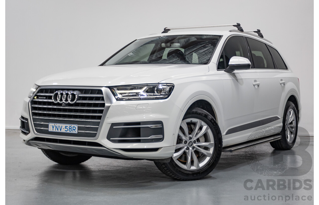 11/2015 Audi Q7 3.0 TDI Quattro (AWD) 4M 4D Wagon Pure White (200kW) Turbo Diesel 3.0L - 7 Seats