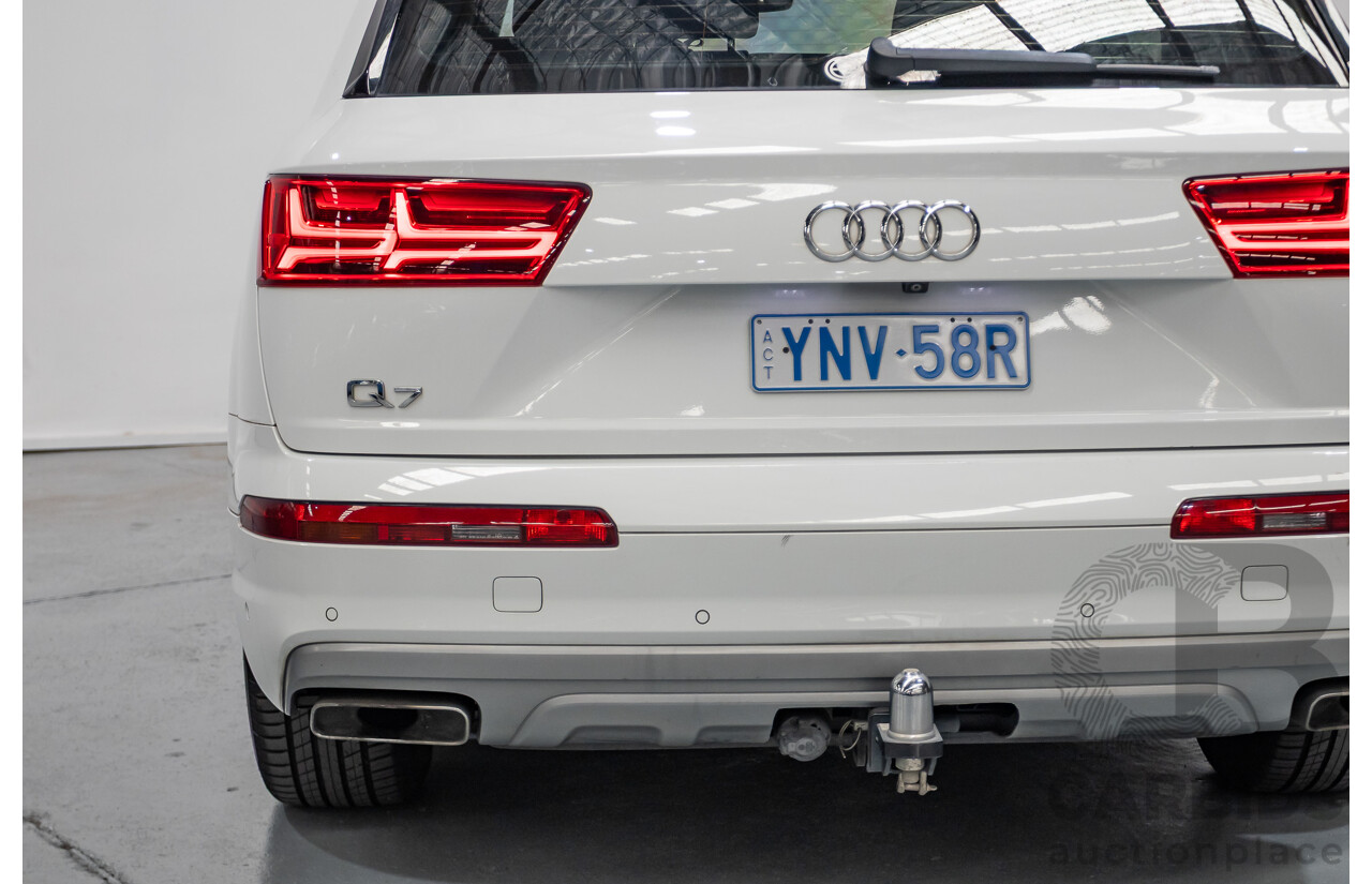 11/2015 Audi Q7 3.0 TDI Quattro (AWD) 4M 4D Wagon Pure White (200kW) Turbo Diesel 3.0L - 7 Seats
