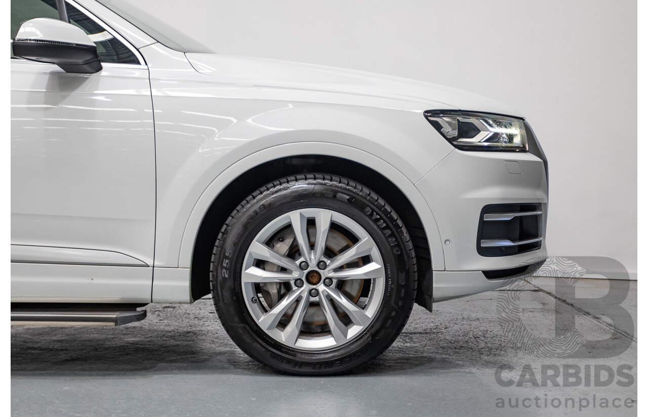 11/2015 Audi Q7 3.0 TDI Quattro (AWD) 4M 4D Wagon Pure White (200kW) Turbo Diesel 3.0L - 7 Seats