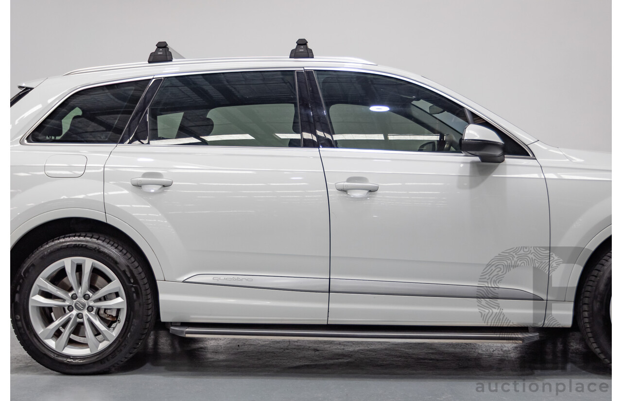 11/2015 Audi Q7 3.0 TDI Quattro (AWD) 4M 4D Wagon Pure White (200kW) Turbo Diesel 3.0L - 7 Seats