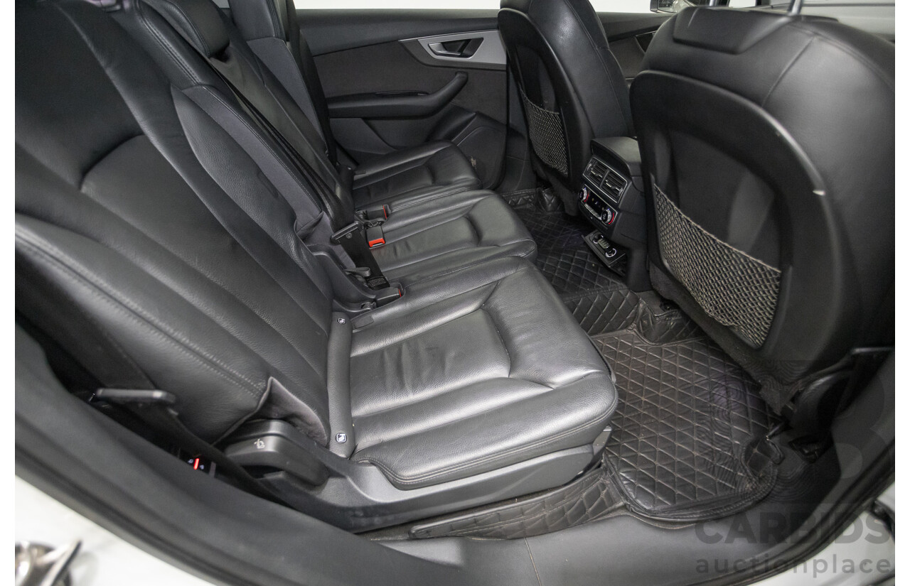 11/2015 Audi Q7 3.0 TDI Quattro (AWD) 4M 4D Wagon Pure White (200kW) Turbo Diesel 3.0L - 7 Seats