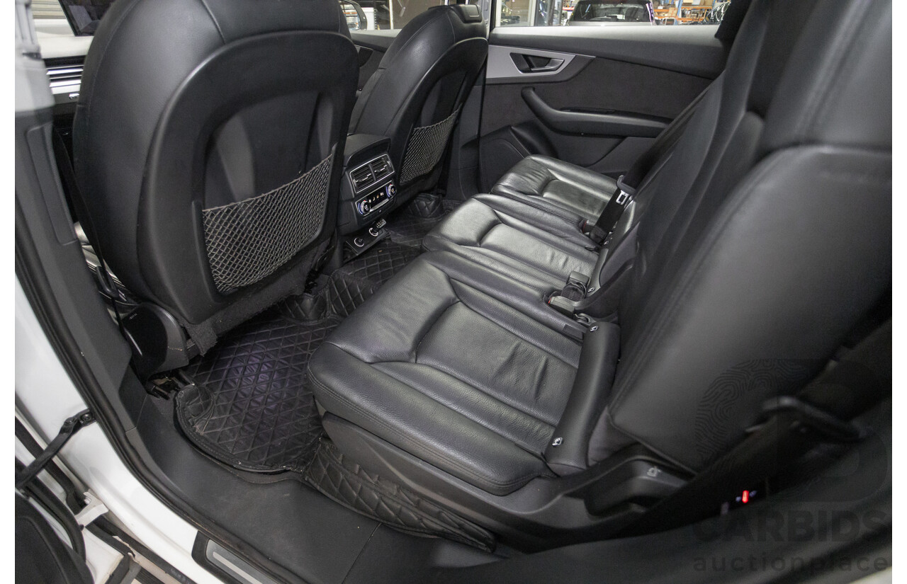 11/2015 Audi Q7 3.0 TDI Quattro (AWD) 4M 4D Wagon Pure White (200kW) Turbo Diesel 3.0L - 7 Seats
