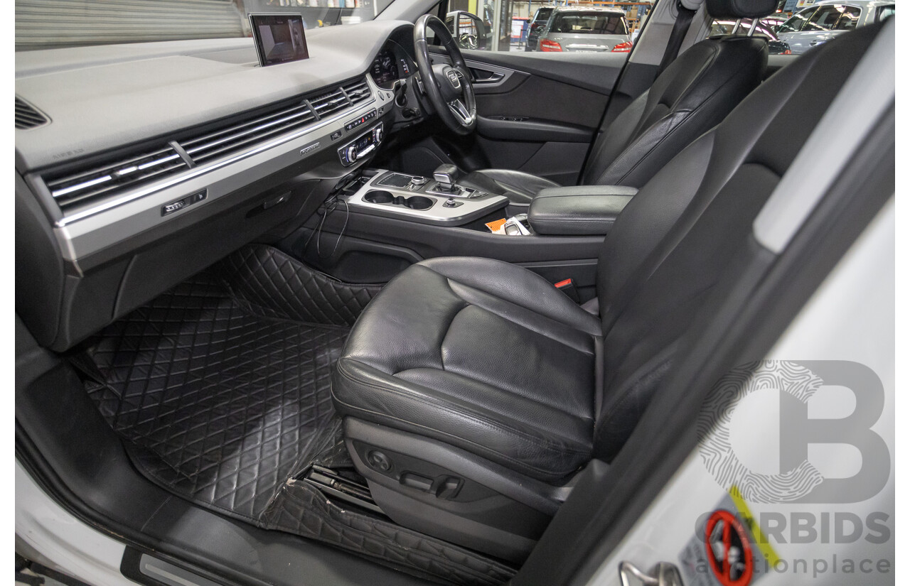 11/2015 Audi Q7 3.0 TDI Quattro (AWD) 4M 4D Wagon Pure White (200kW) Turbo Diesel 3.0L - 7 Seats