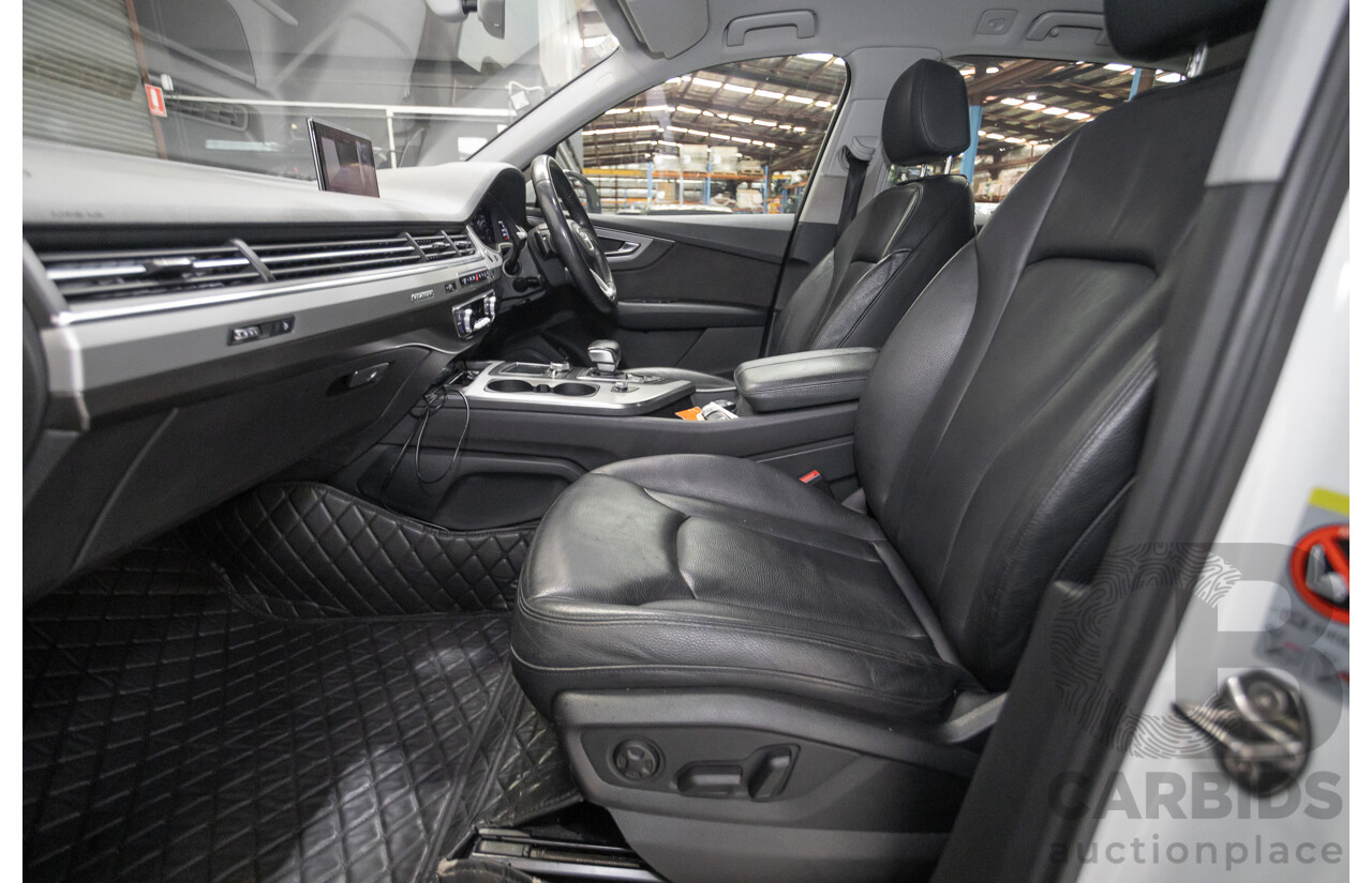 11/2015 Audi Q7 3.0 TDI Quattro (AWD) 4M 4D Wagon Pure White (200kW) Turbo Diesel 3.0L - 7 Seats