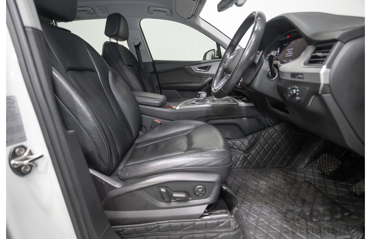 11/2015 Audi Q7 3.0 TDI Quattro (AWD) 4M 4D Wagon Pure White (200kW) Turbo Diesel 3.0L - 7 Seats
