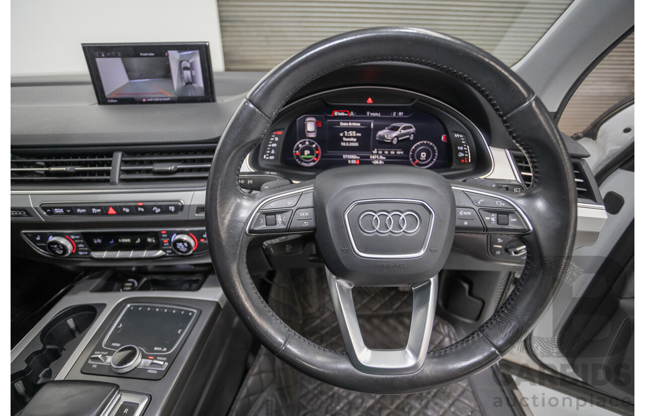 11/2015 Audi Q7 3.0 TDI Quattro (AWD) 4M 4D Wagon Pure White (200kW) Turbo Diesel 3.0L - 7 Seats