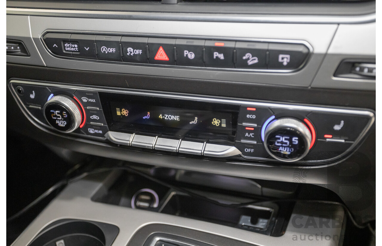 11/2015 Audi Q7 3.0 TDI Quattro (AWD) 4M 4D Wagon Pure White (200kW) Turbo Diesel 3.0L - 7 Seats