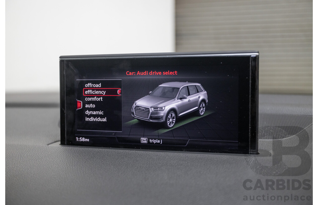 11/2015 Audi Q7 3.0 TDI Quattro (AWD) 4M 4D Wagon Pure White (200kW) Turbo Diesel 3.0L - 7 Seats