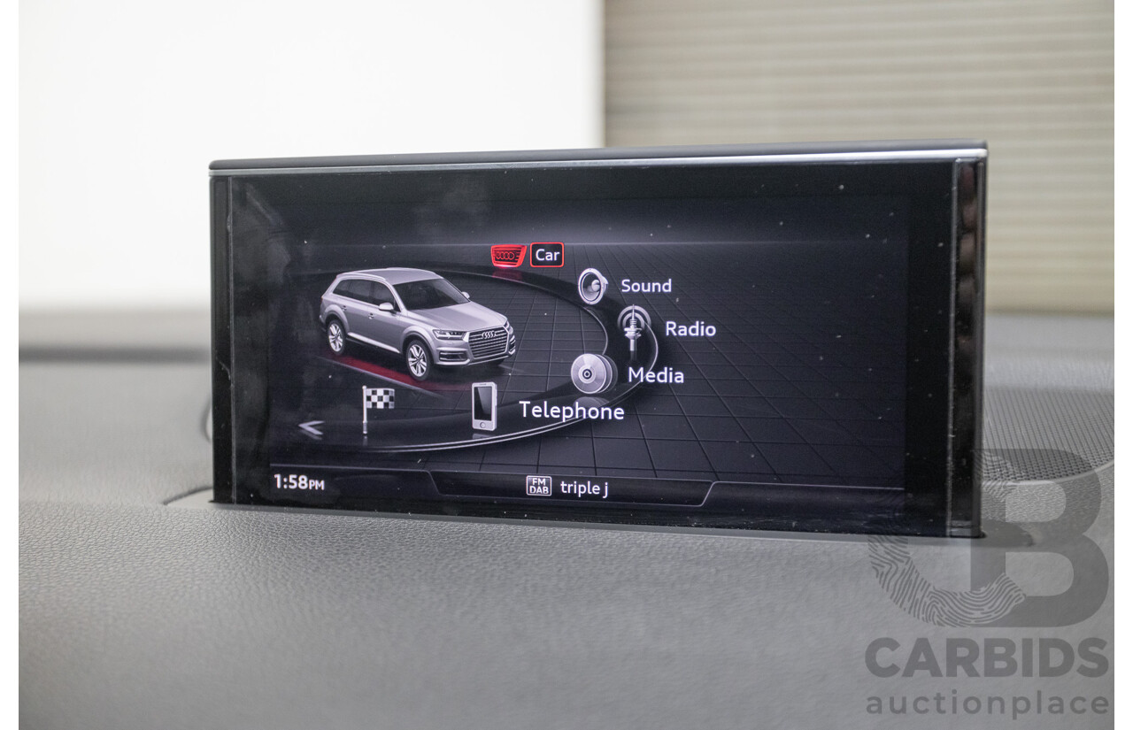 11/2015 Audi Q7 3.0 TDI Quattro (AWD) 4M 4D Wagon Pure White (200kW) Turbo Diesel 3.0L - 7 Seats