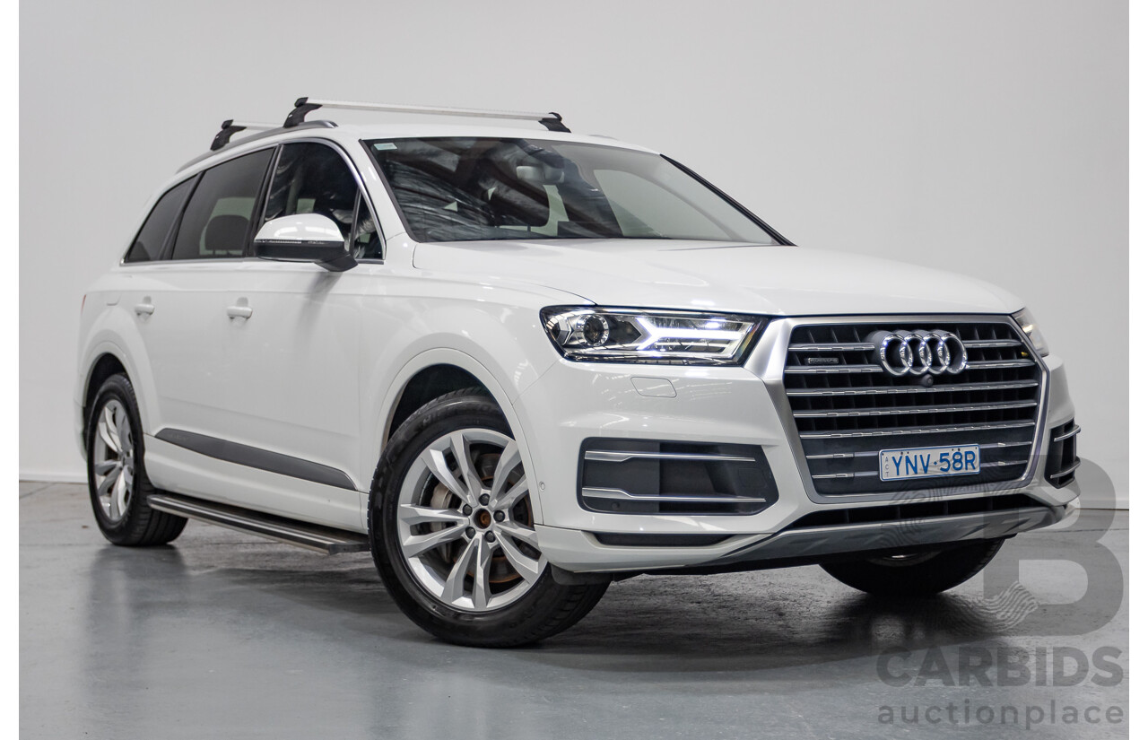 11/2015 Audi Q7 3.0 TDI Quattro (AWD) 4M 4D Wagon Pure White (200kW) Turbo Diesel 3.0L - 7 Seats