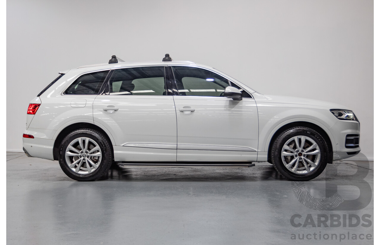 11/2015 Audi Q7 3.0 TDI Quattro (AWD) 4M 4D Wagon Pure White (200kW) Turbo Diesel 3.0L - 7 Seats